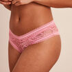 Shorty en dentelle rose femme