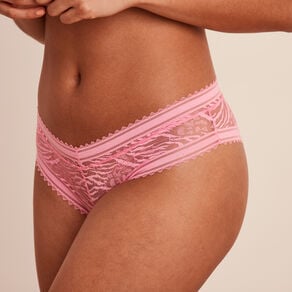 shorty en dentelle rose femme Shorty en dentelle rose femme