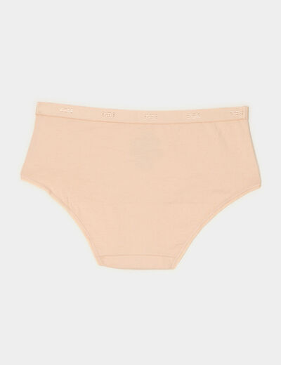 Lot 5 shortys coton sable femme