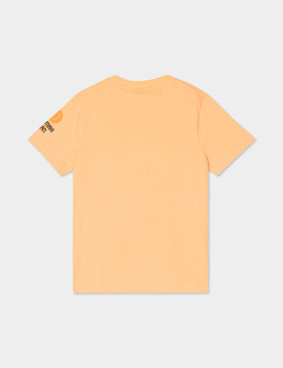 T-shirt manches courtes coton Naruto rose saumon garçon