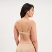 Soutien-gorge corbeille padd&eacute; microfibre beige femme