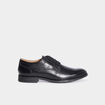 Derbies en cuir avec lacets noir homme