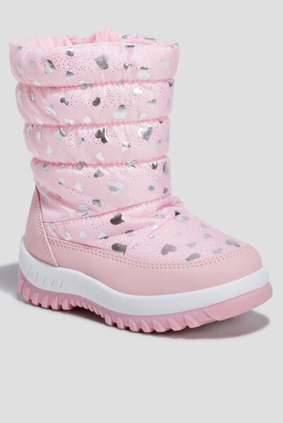 Bottes de neige rose fille