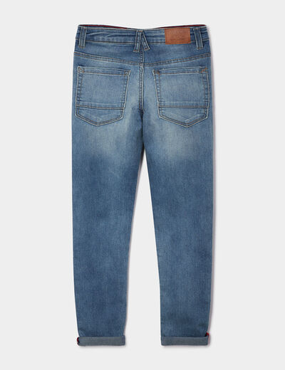 Jeans skinny taille ajustable Creeks denim double stone garçon