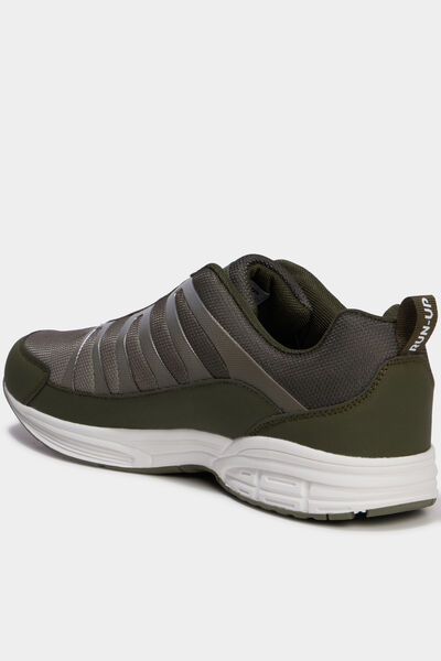 Baskets running vert kaki homme