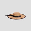 Capeline avec noeud marron femme