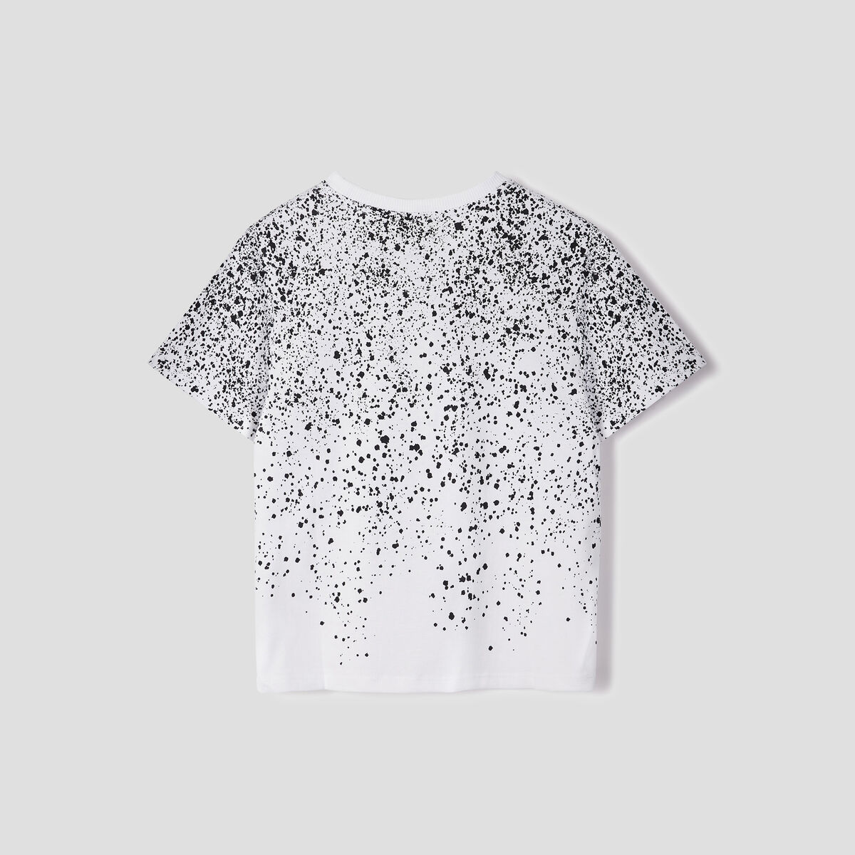 T-shirt manches courtes coton blanc gar&ccedil;on