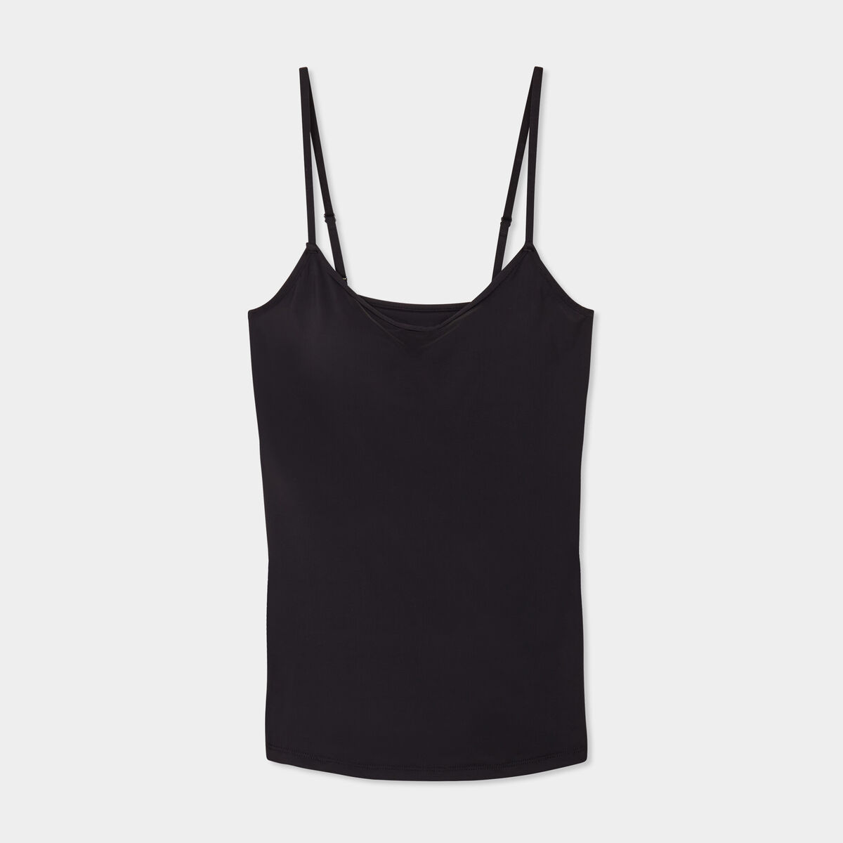 Débardeur soutien-gorge intégré noir femme