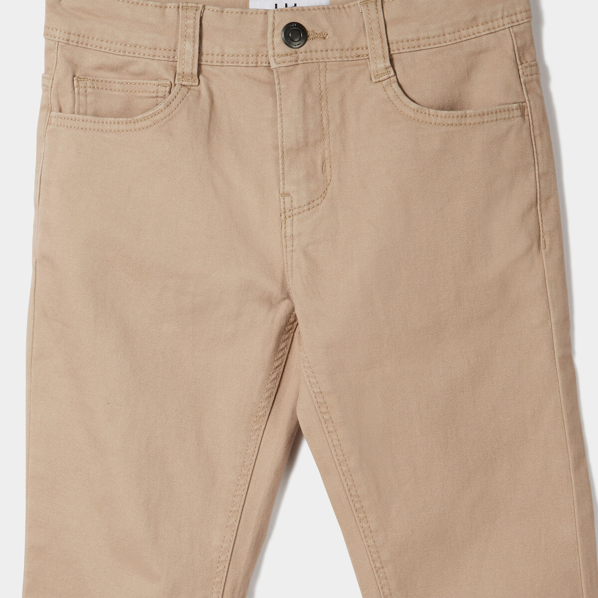 Pantalon regular avec poches sable garçon