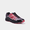 Baskets plates running élastiquées rouge homme