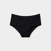 Shorty en coton noir femme grande taille