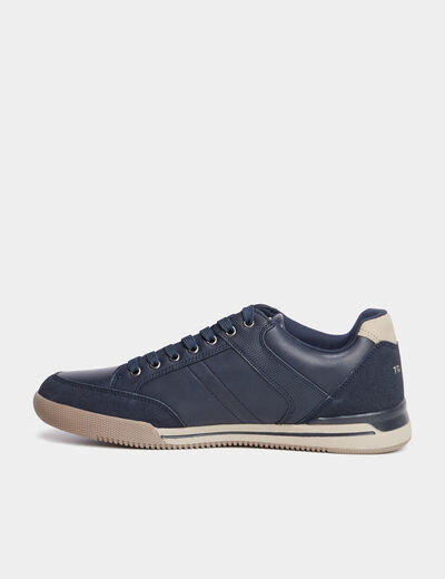 Sneakers semelles plates bleu homme