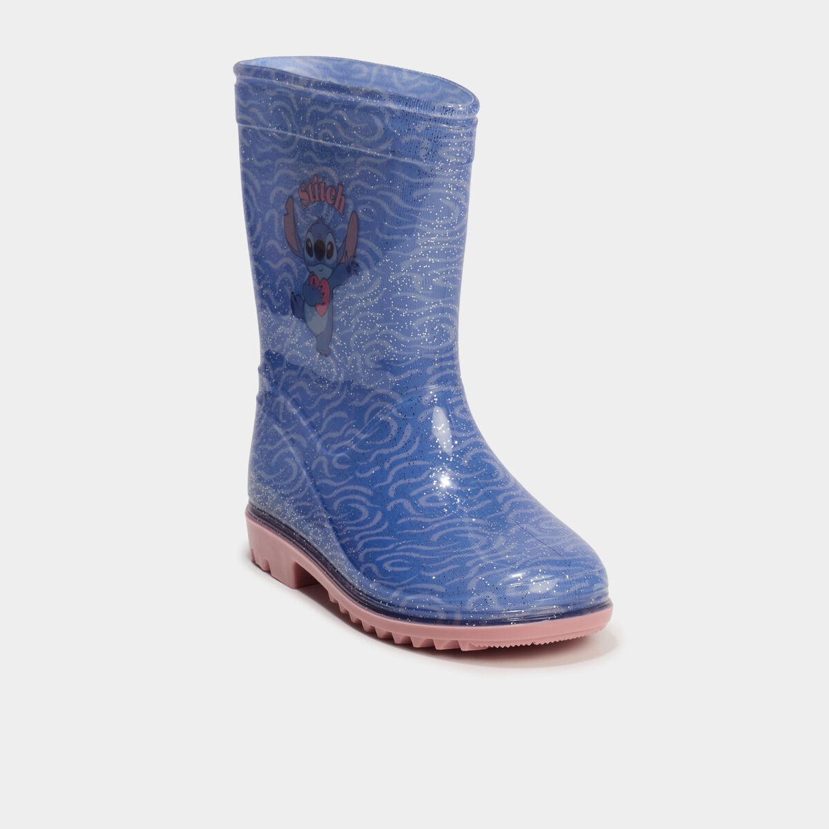 Bottes de pluie Stitch bleu fille