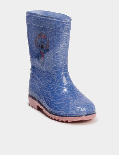 Bottes de pluie Stitch bleu fille