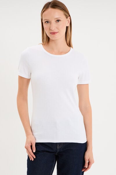 T-shirt thermique Damart x Trappeur blanc femme