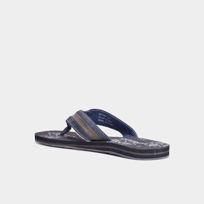 Mules plates bleu marine homme