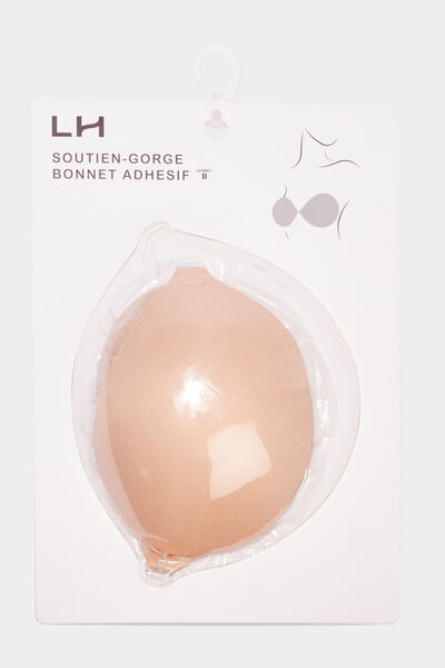 Soutien-gorge adh&eacute;sif r&eacute;utilisable beige femme