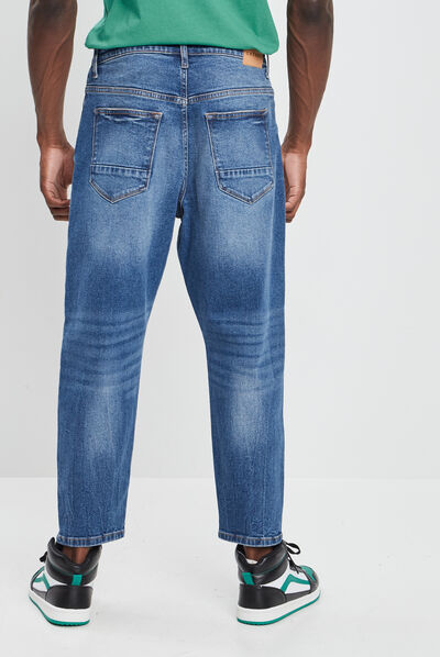 Jeans droit denim stone homme