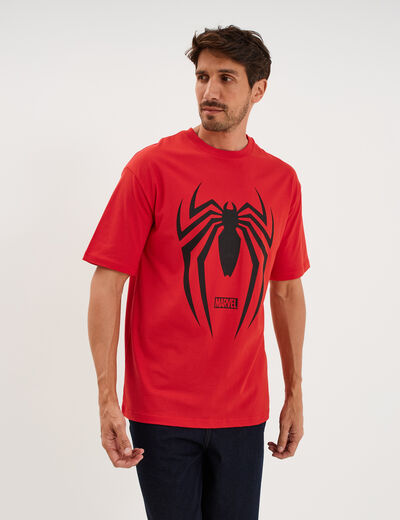 T-shirt &agrave; manches courtes Spider-Man rouge homme