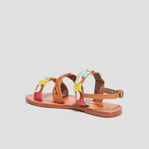 Sandales détails coquillage Creeks camel fille