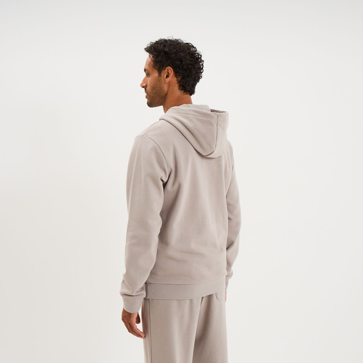 Sweat hoodie 1 poche Kappa gris clair homme