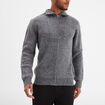 Gilet col camionneur zippé côtelé gris foncé homme