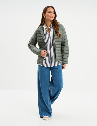 Chemise manches longues bleu marine femme