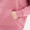 Sweat hoodie molleton à capuche vieux rose femme