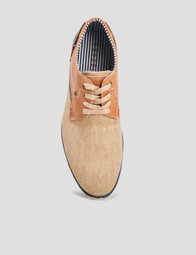 Derbies à lacets sable homme