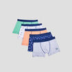 Lot 5 boxers orange gar&ccedil;on