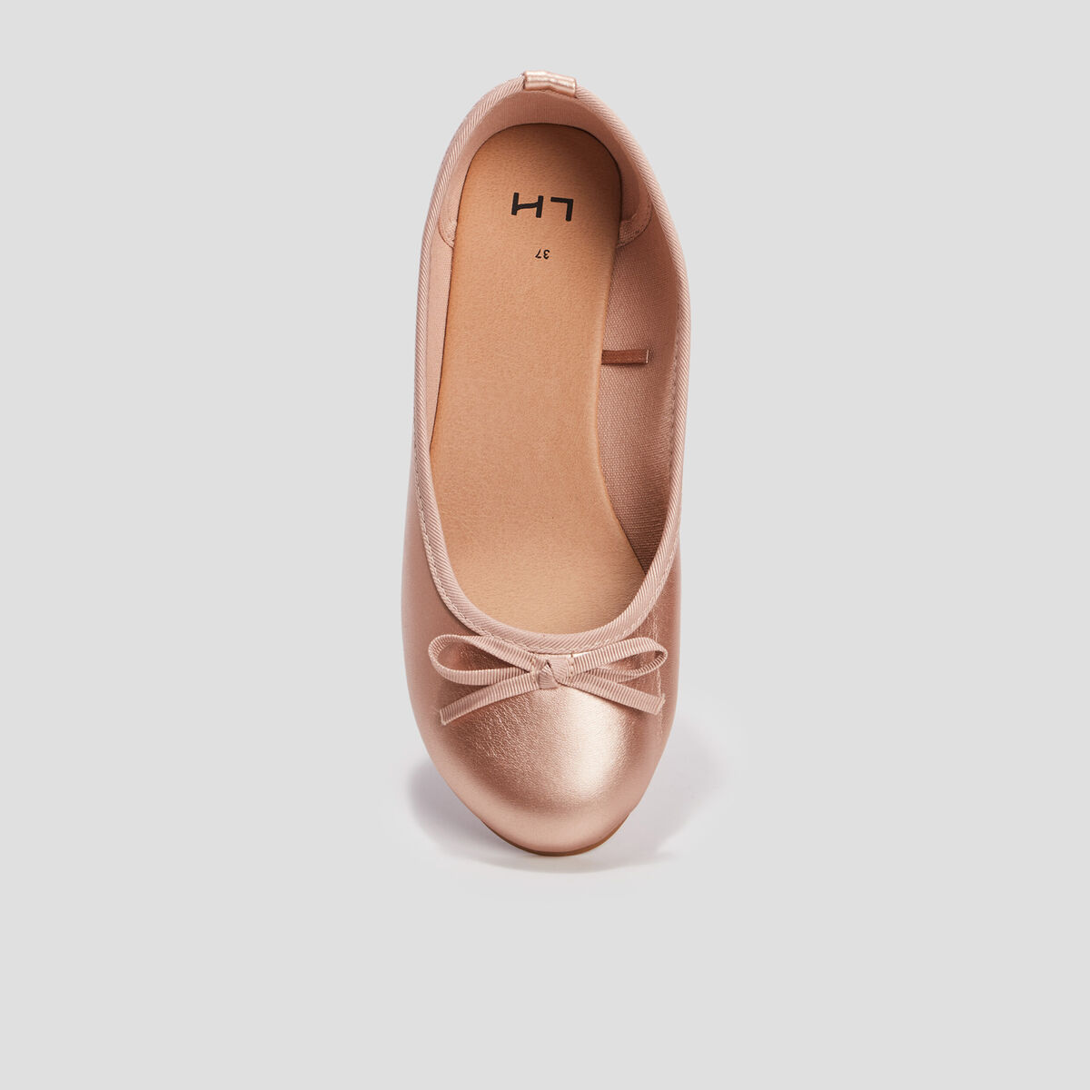 Ballerines avec noeuds sable fille