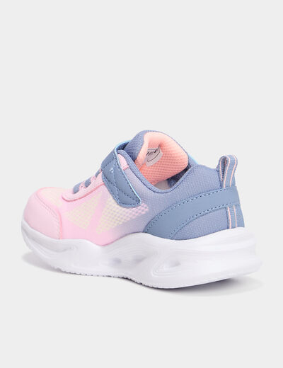 Baskets semelles lumineuses Skechers violet clair fille
