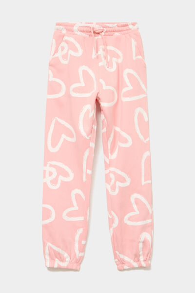 Pantalon de jogging molleton orange fille