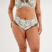 Shorty microfibre blanc femme grande taille