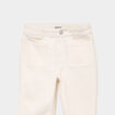 Pantalon bootcut twill 4 poches creme fille