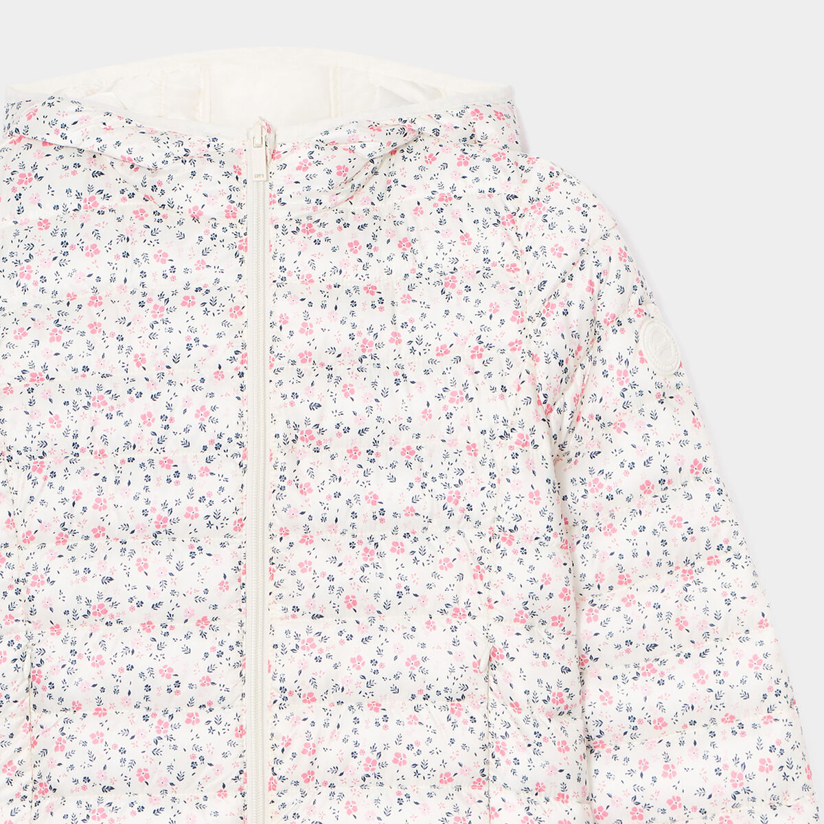 Doudoune l&eacute;g&egrave;re imperm&eacute;able &agrave; capuche beige fille