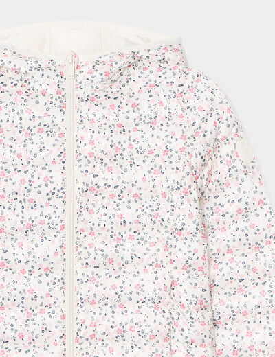 Doudoune l&eacute;g&egrave;re imperm&eacute;able &agrave; capuche beige fille