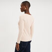 T-shirt ajust&eacute; manches longues beige femme