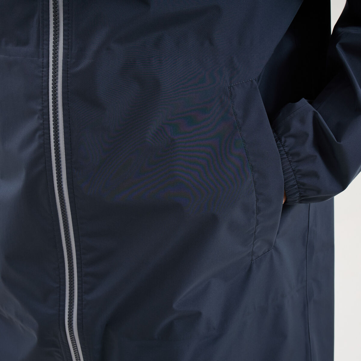 Parka imperm&eacute;able coupe-vent &agrave; capuche gris fonc&eacute; homme