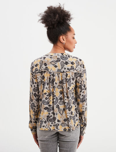 Blouse manches longues Liberto ecru femme