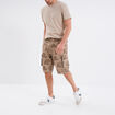 Bermuda cargo coton taupe homme