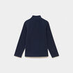 Sweat polaire col camionneur bleu marine mixte