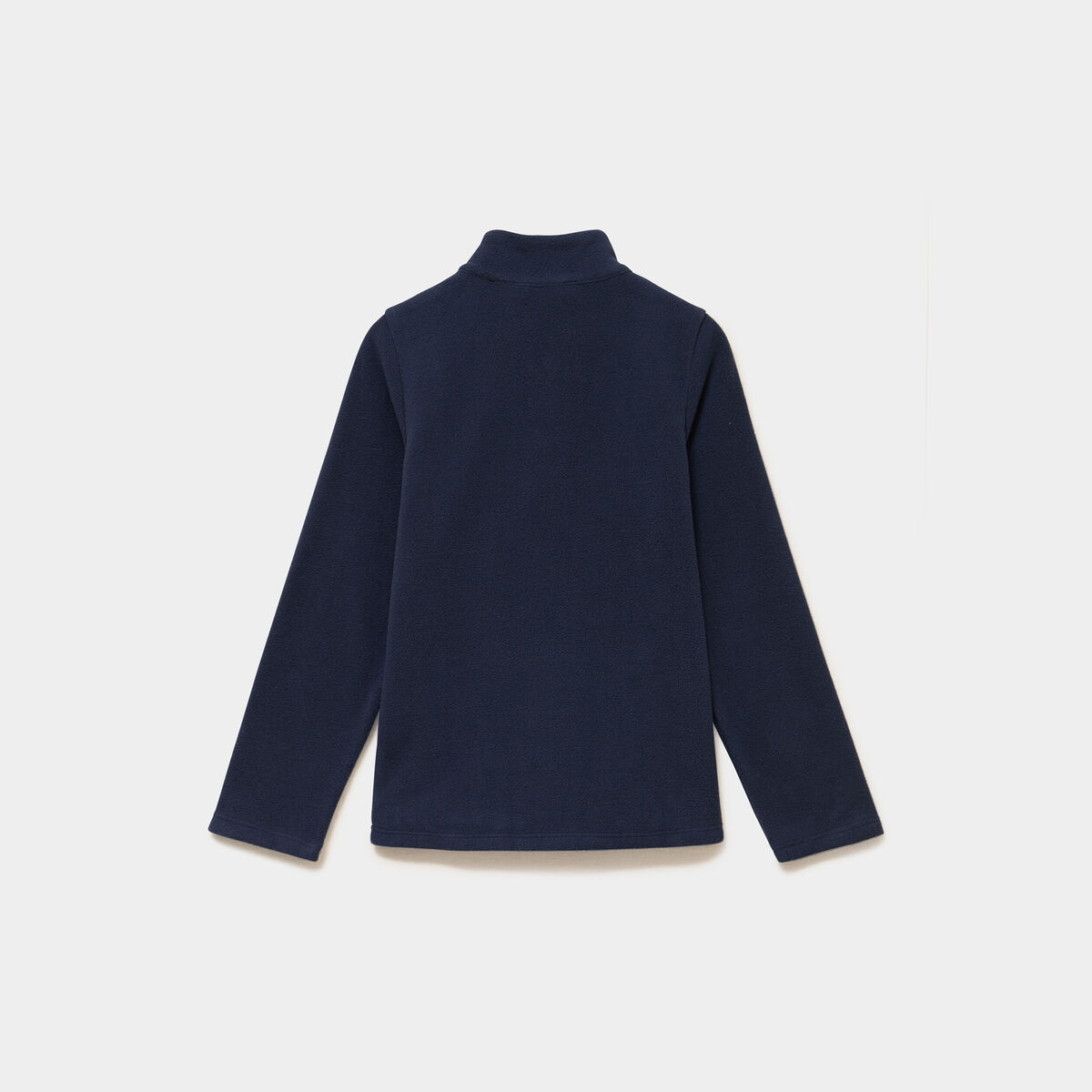 Sweat polaire col camionneur bleu marine mixte