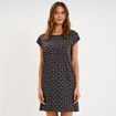 Chemise de nuit manches courtes gris anthracite femme