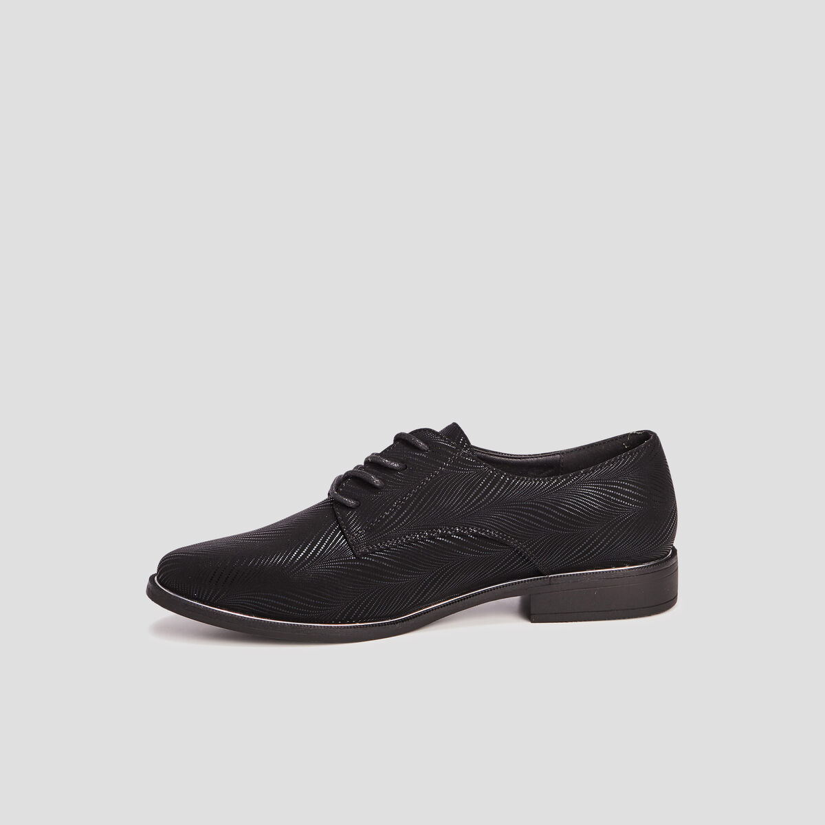 Derbies à lacets noir femme