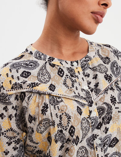 Blouse manches longues Liberto ecru femme