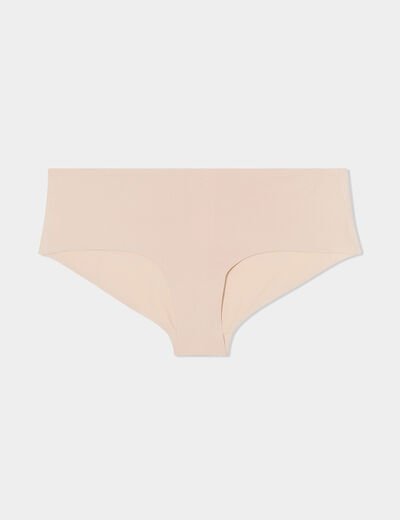 Shorty microfibre sans coutures beige femme