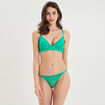 Soutien-gorge triangle padded amovibles vert menthe femme