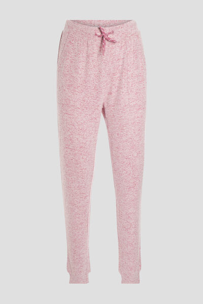 Bas de pyjama rose framboise femme