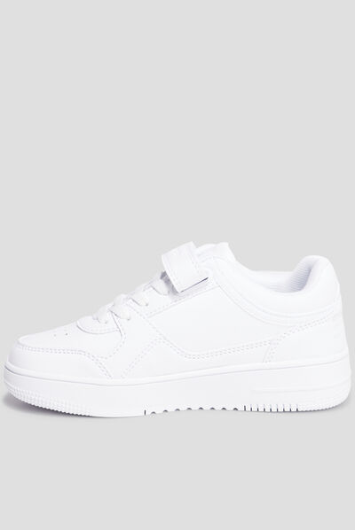 Tennis à lacets Champion Rebound blanc garçon